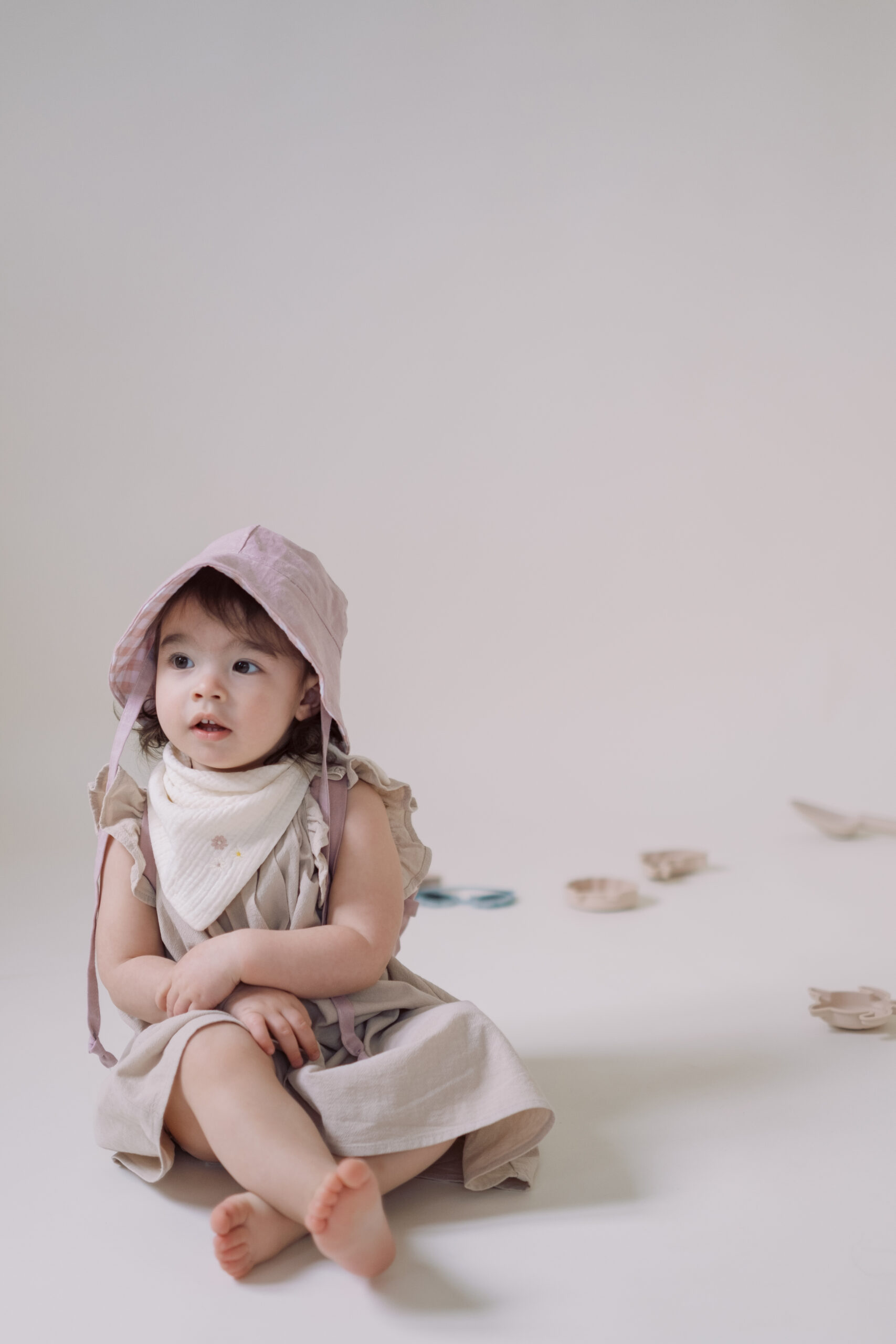 Cappellino in lino e mussola di cotone - immagine 9